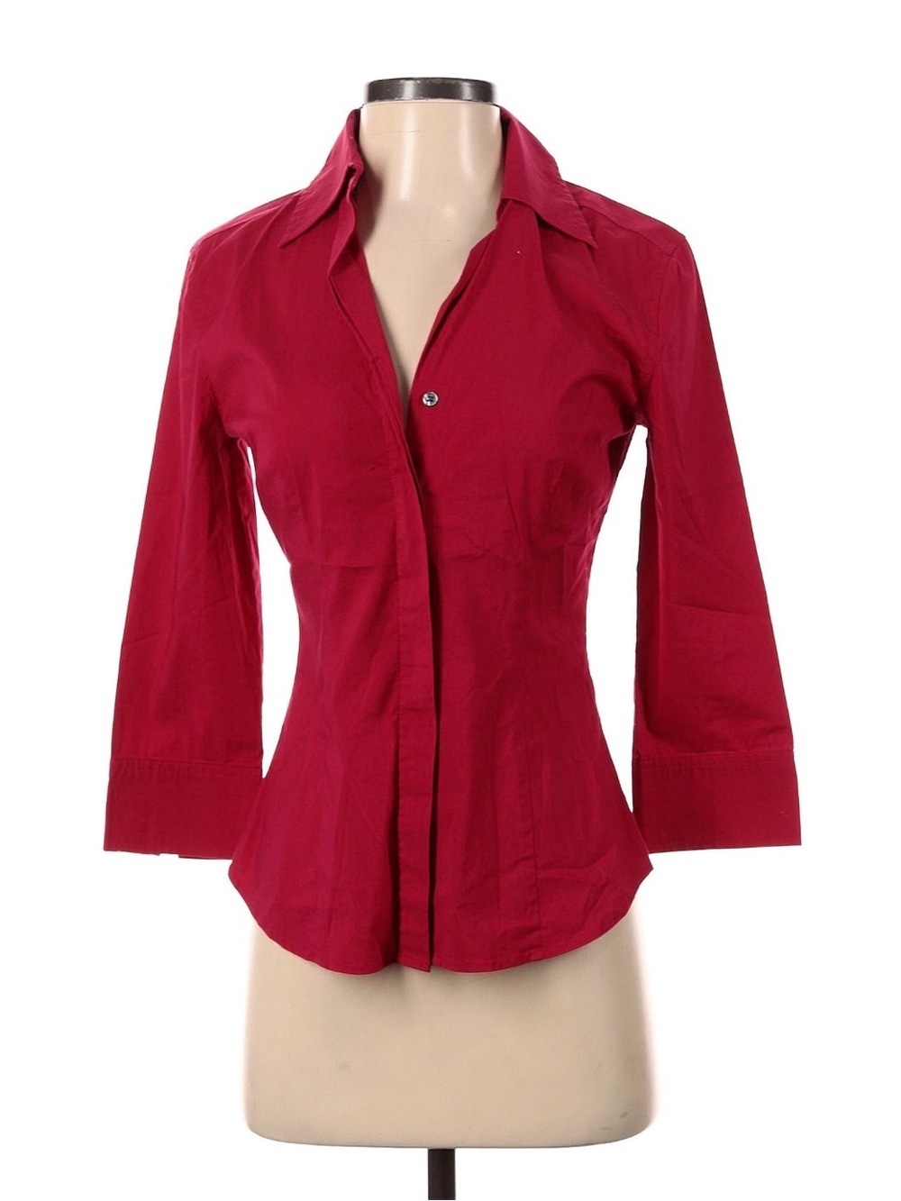 Express Design Studio Red Button Down Shirt